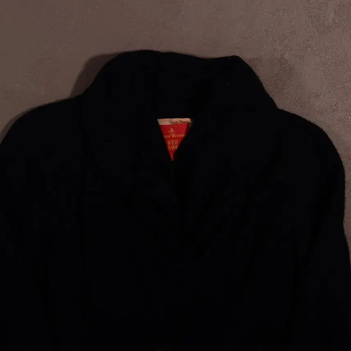 [BUNJANG] Vivienne Westwood Wool Shawl Collar Shirring Jacket / 비비안웨스트우드 울 숄카라 셔링 자켓 C345