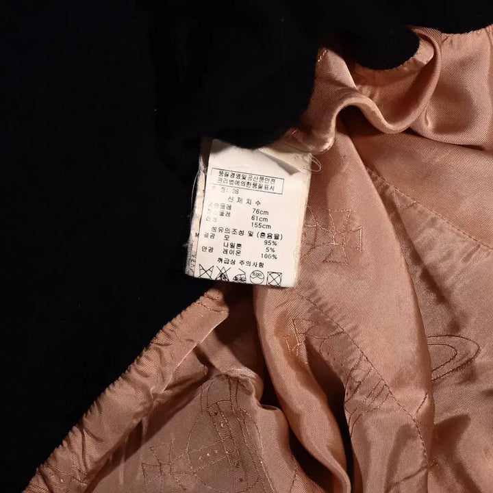 [BUNJANG] Vivienne Westwood Wool Shawl Collar Shirring Jacket / 비비안웨스트우드 울 숄카라 셔링 자켓 C345