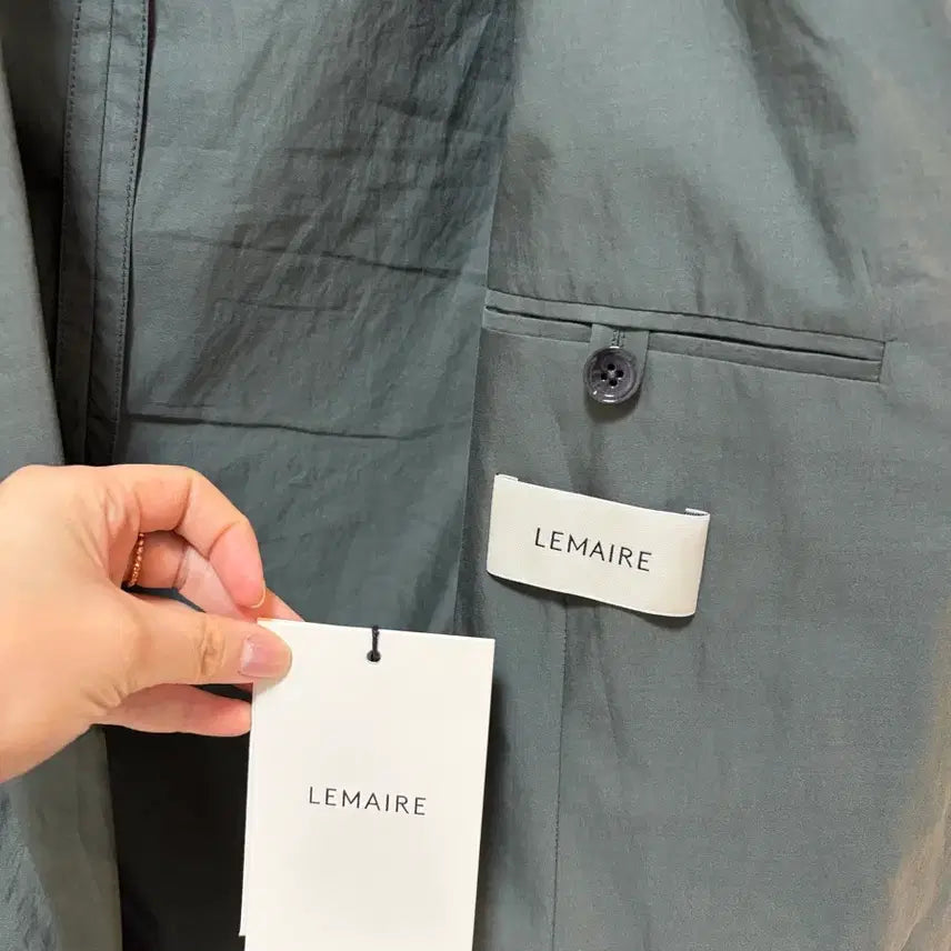 [BUNJANG] Lemaire Belted Double Jacket (Dark Gray) / 르메르 벨티드 더블 자켓 (다크그레이)