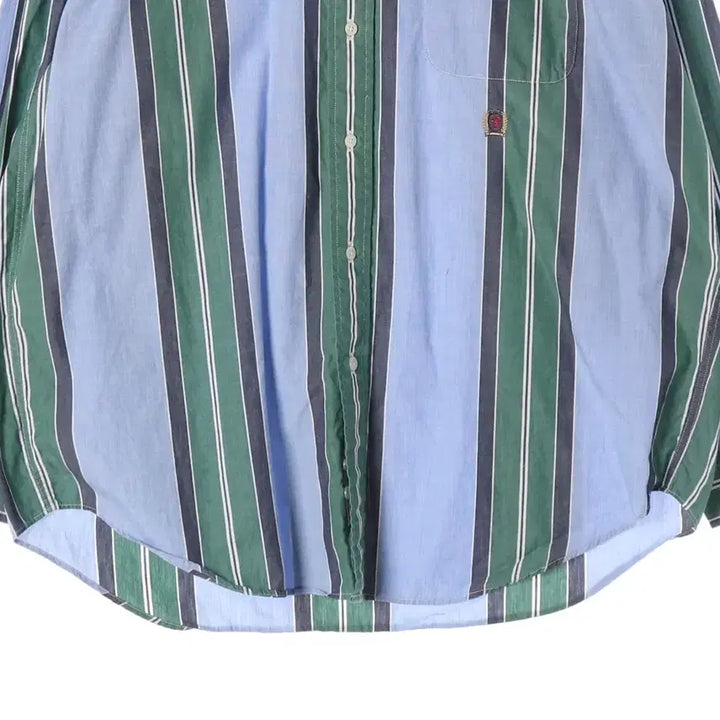 [BUNJANG] Tommy Hilfiger Stripe Shirt Blue L / 타미힐피거 스트라이프 셔츠 블루 L