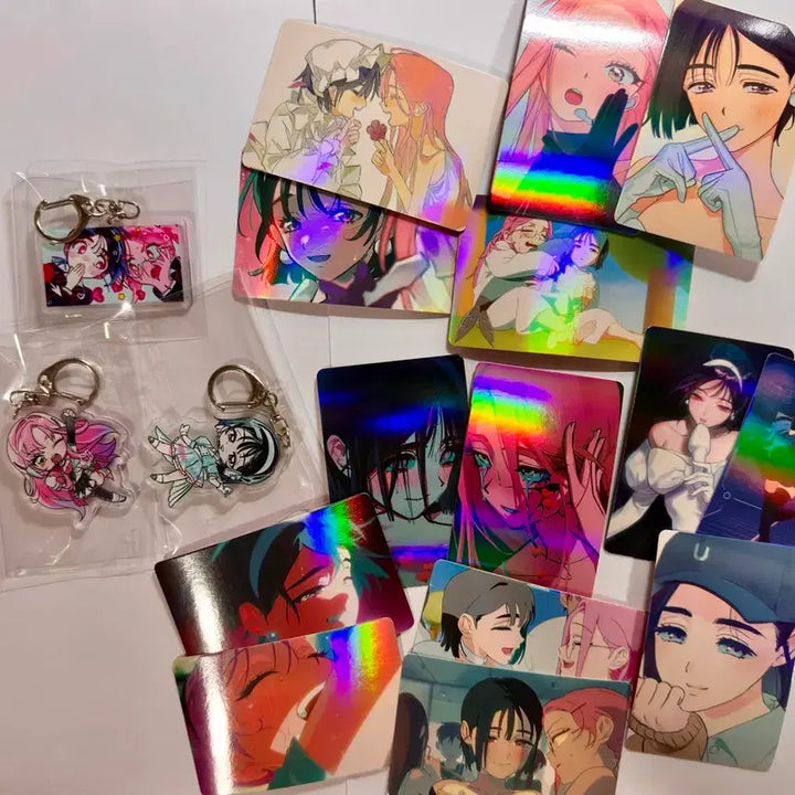 [BUNJANG] Ateez Sua Unofficial Acrylic Keyring + Photocard Bundle Set / 에이스테 미지 수아 비공식 아크릴 키링 포카 일괄