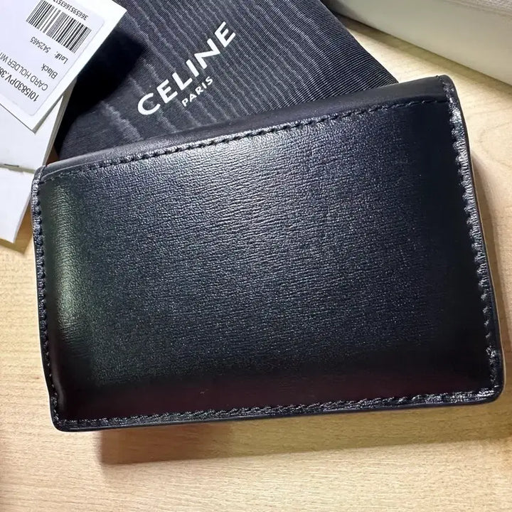 [BUNJANG] Celine Triomphe Flap Card Wallet - Shiny Calfskin / 셀린느 트리옹프 플랩 카드 지갑 - 샤이니 카프스킨