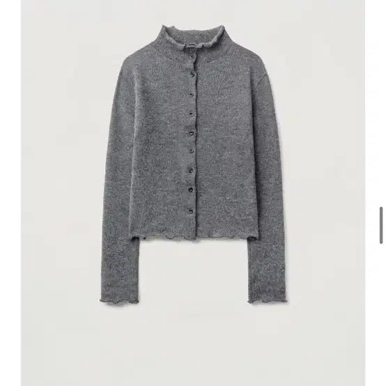 [BUNJANG] Aeren Charcoal Button Knit Cardigan / (새상품) 어랜 차콜 버튼 니트 가디건
