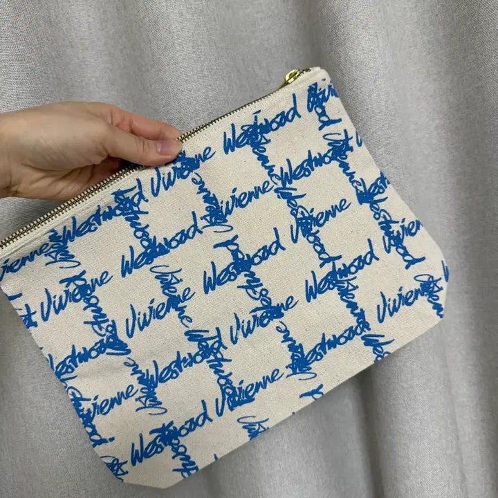 [BUNJANG] Vivienne Westwood Canvas Pouch / 비비안웨스트우드 캔버스 파우치