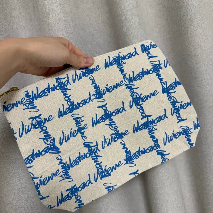 [BUNJANG] Vivienne Westwood Canvas Pouch / 비비안웨스트우드 캔버스 파우치