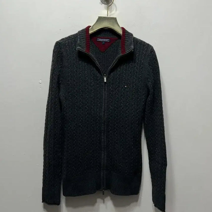 [BUNJANG] Tommy Hilfiger Cable Knit Zip-up Cardigan S / 타미힐피거 케이블 니트 집업 가디건 S