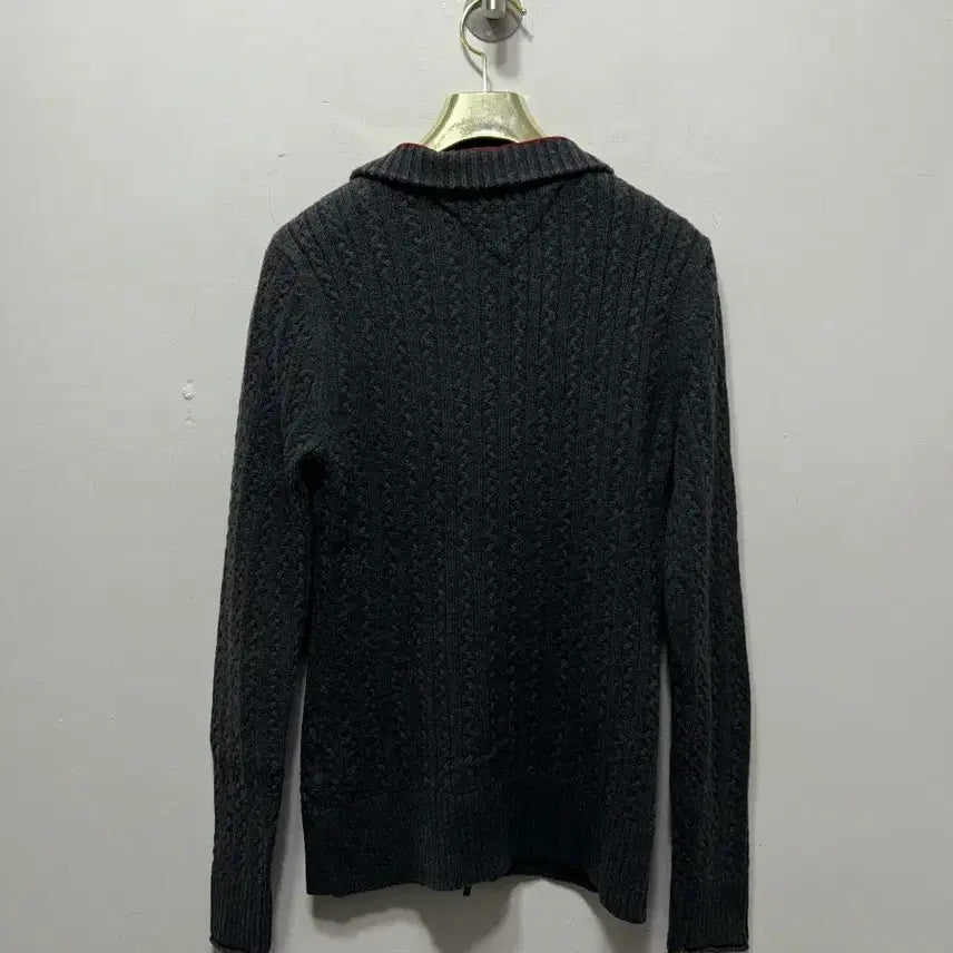 [BUNJANG] Tommy Hilfiger Cable Knit Zip-up Cardigan S / 타미힐피거 케이블 니트 집업 가디건 S
