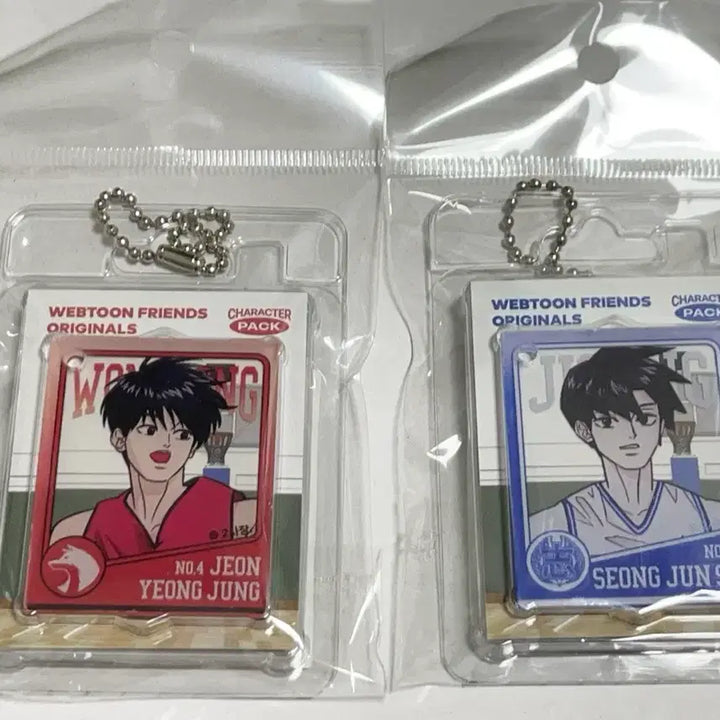 [BUNJANG] Garbataim Jeon Young-Joong &amp; Seong Jun-Su Character Pack Keyring / 가비지타임 LD 캐릭터팩 키링 전영중 성준수