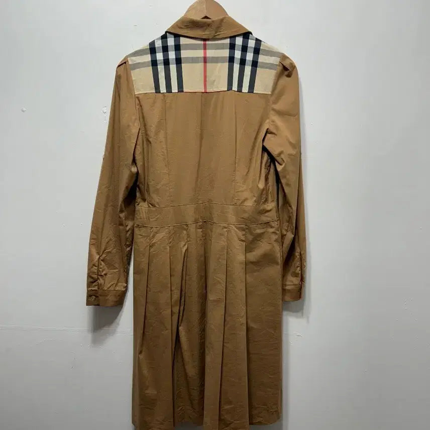 [BUNJANG] Vintage Brown Checkered Shirt Dress S / 여성 브라운 체크 셔츠 원피스 S