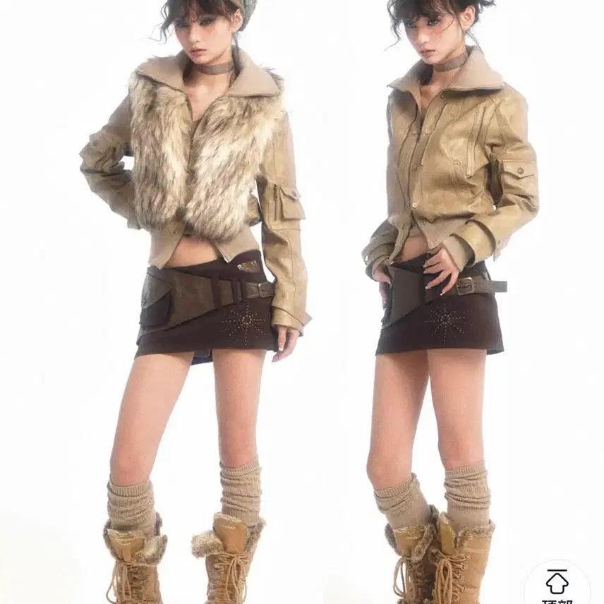 [BUNJANG] Flowers Birds Market Leather Jacket / flowers birds market 레더자켓