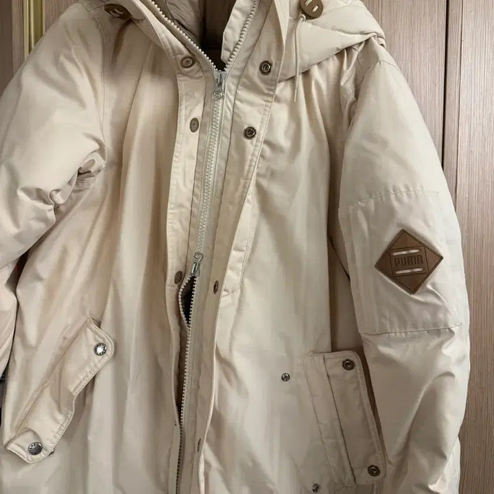 [BUNJANG] Puma Ivory Down Puffer Jacket / 푸마 아이보리 패딩 점퍼