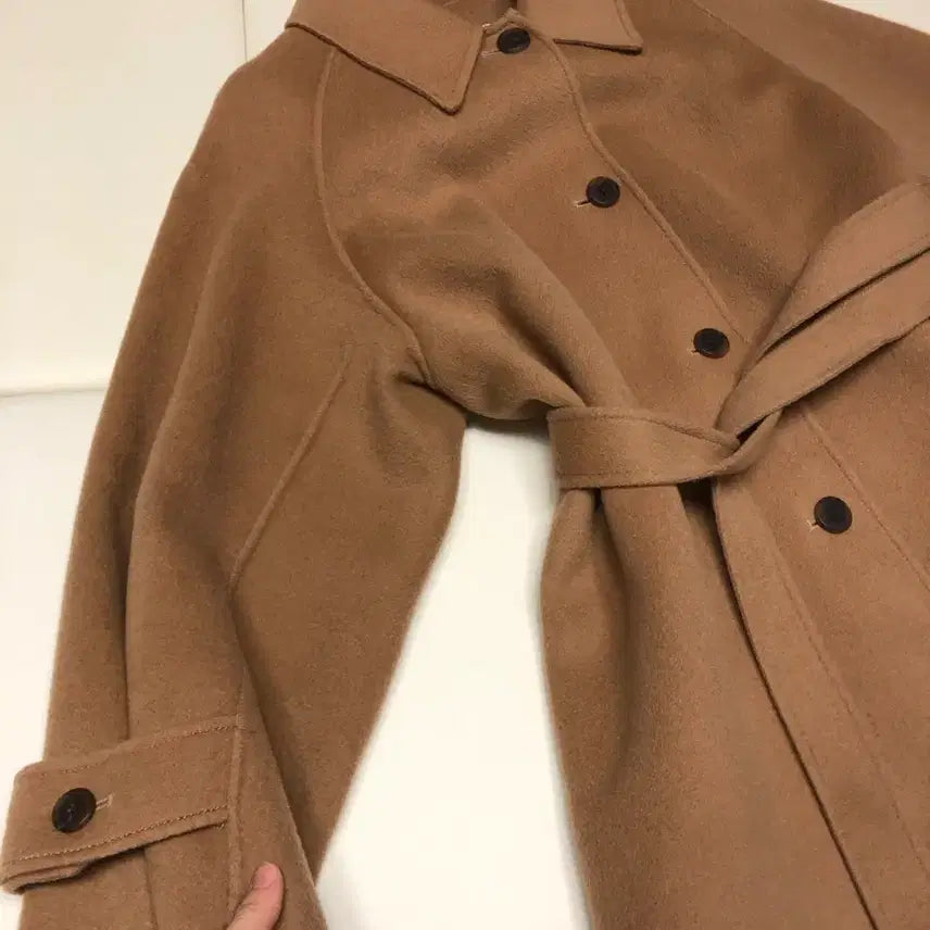 [BUNJANG] Unanswered Mystery Camel Coat Handmade Wool 90% Volume / 언앤써드 미스테리 카멜 코트 핸드메이드 울90% 볼륨