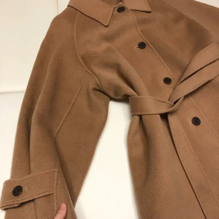[BUNJANG] Unanswered Mystery Camel Coat Handmade Wool 90% Volume / 언앤써드 미스테리 카멜 코트 핸드메이드 울90% 볼륨