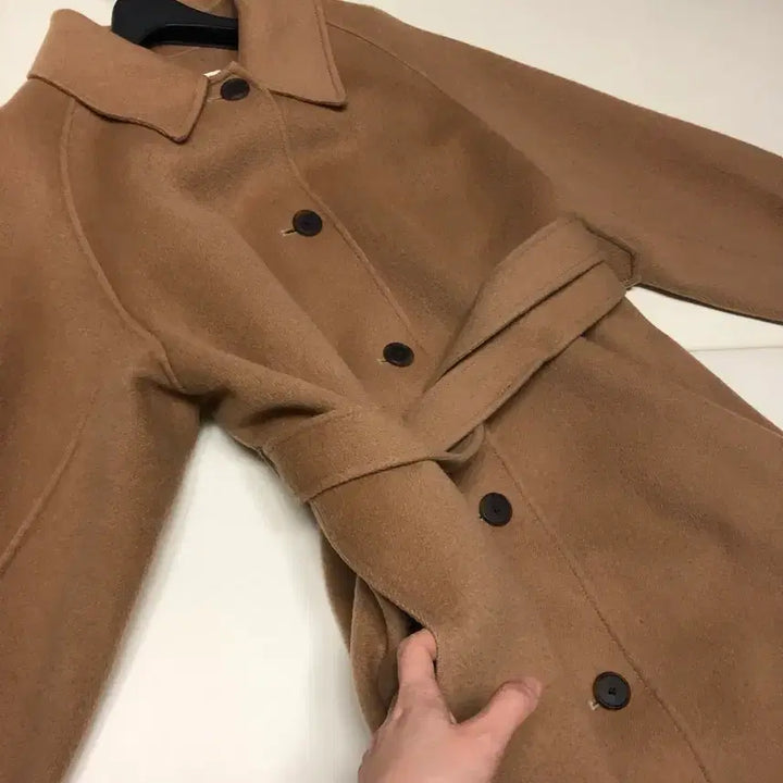 [BUNJANG] Unanswered Mystery Camel Coat Handmade Wool 90% Volume / 언앤써드 미스테리 카멜 코트 핸드메이드 울90% 볼륨
