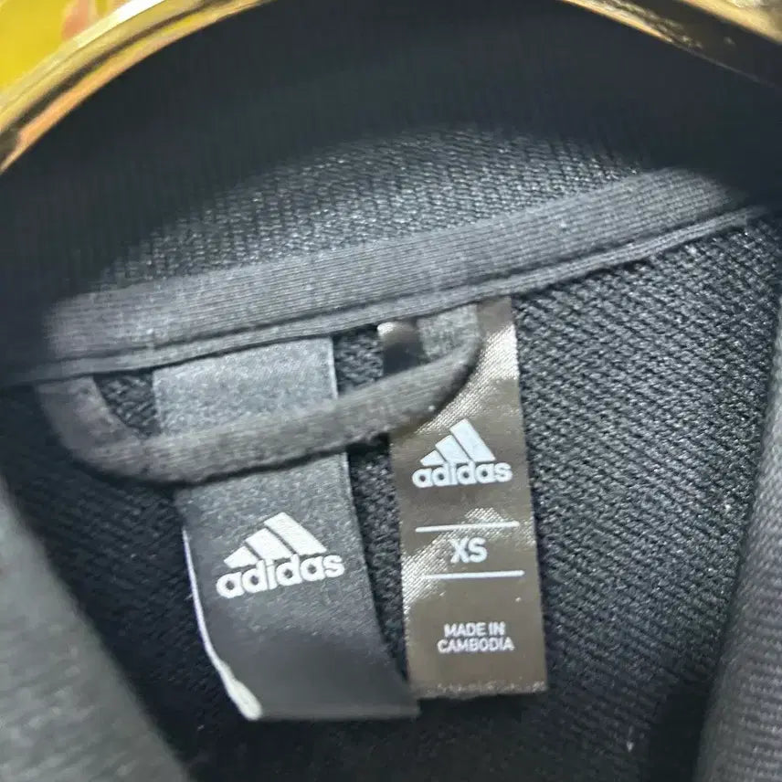[BUNJANG] Adidas Black Pattern Training Zip-Up Jacket XS / 아디다스 블랙 패턴 트레이닝 집업 자켓 XS