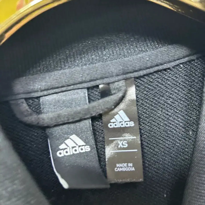 [BUNJANG] Adidas Black Pattern Training Zip-Up Jacket XS / 아디다스 블랙 패턴 트레이닝 집업 자켓 XS