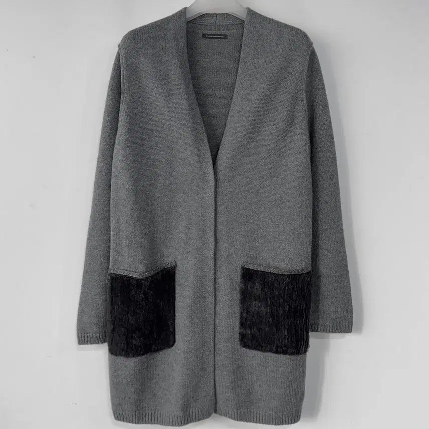 [BUNJANG] PRENDANG Lambswool Beaded Long Cardigan / 쁘렝땅 램스울 비딩 롱 가디건