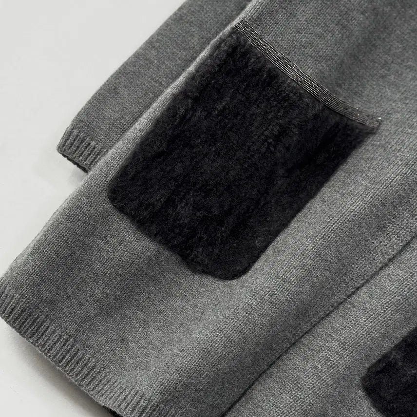[BUNJANG] PRENDANG Lambswool Beaded Long Cardigan / 쁘렝땅 램스울 비딩 롱 가디건