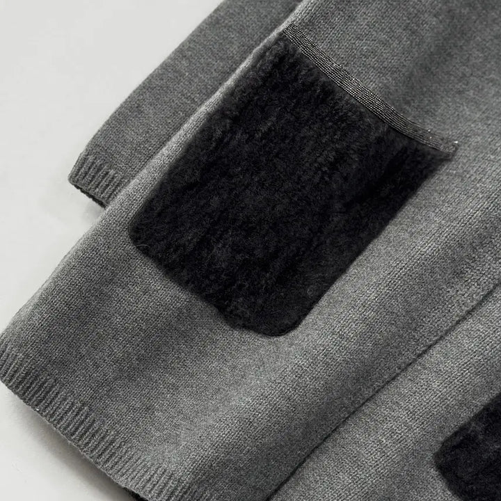 [BUNJANG] PRENDANG Lambswool Beaded Long Cardigan / 쁘렝땅 램스울 비딩 롱 가디건