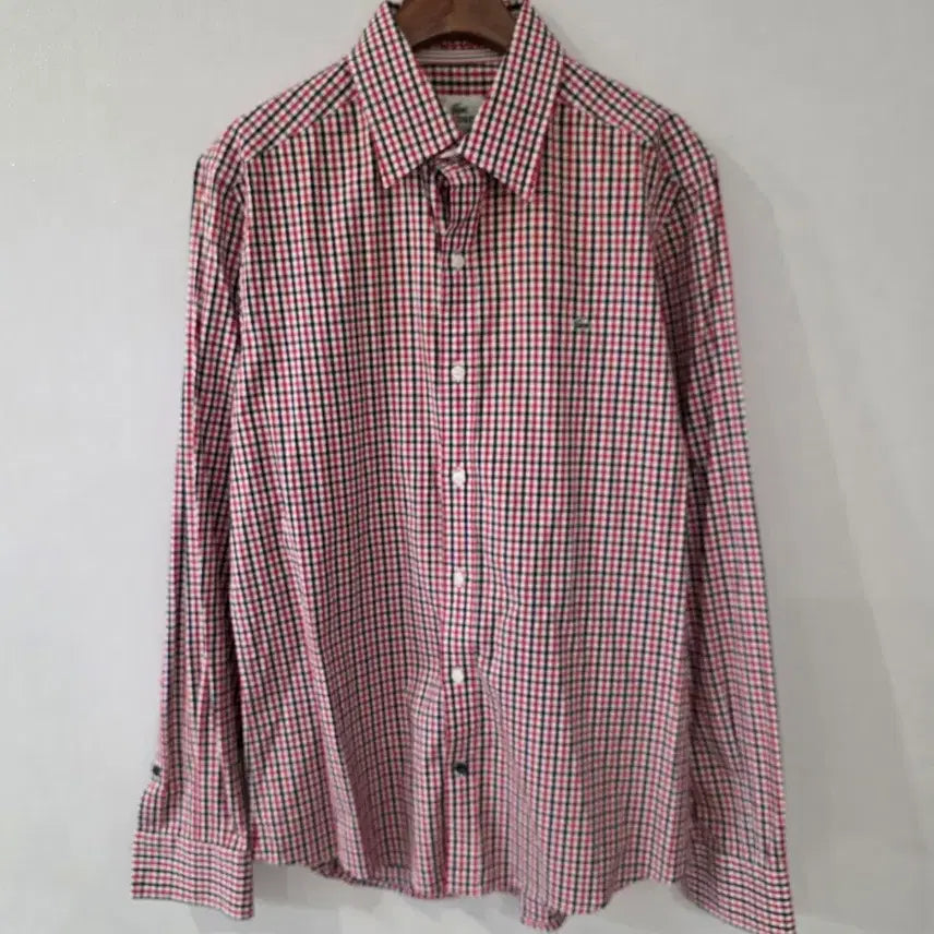 [BUNJANG] Lacoste Checkered Shirt Size 40 / 라코스테 체크 셔츠 40사이즈