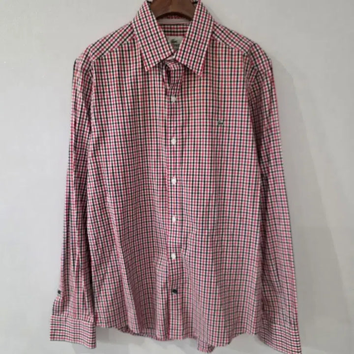 [BUNJANG] Lacoste Checkered Shirt Size 40 / 라코스테 체크 셔츠 40사이즈