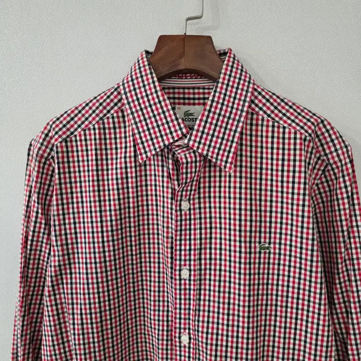 [BUNJANG] Lacoste Checkered Shirt Size 40 / 라코스테 체크 셔츠 40사이즈