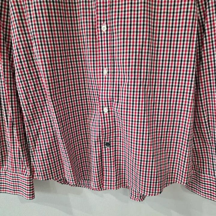 [BUNJANG] Lacoste Checkered Shirt Size 40 / 라코스테 체크 셔츠 40사이즈