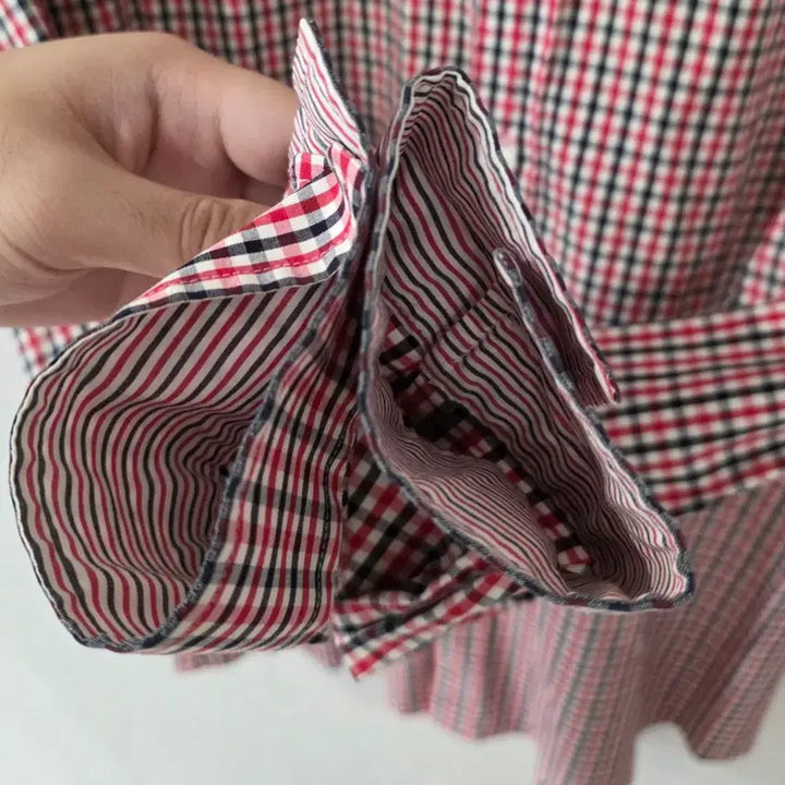 [BUNJANG] Lacoste Checkered Shirt Size 40 / 라코스테 체크 셔츠 40사이즈