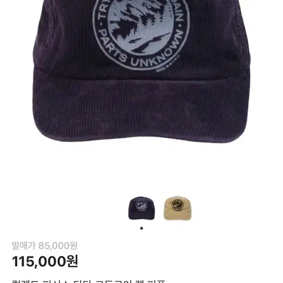 [BUNJANG] Collect Pieces Corduroy Ball Cap / 컬렉트피시스 볼캡