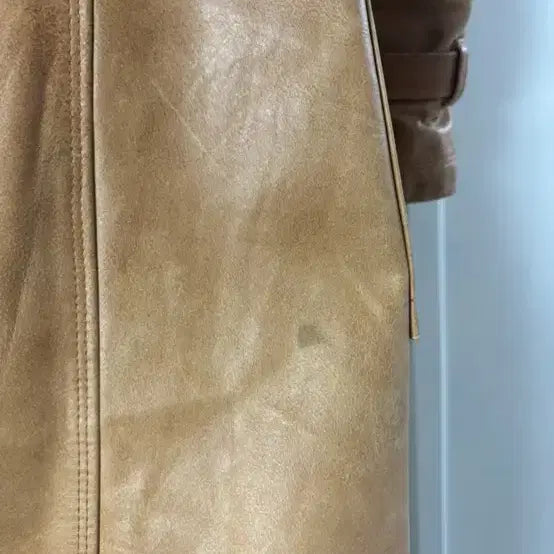 [BUNJANG] Burberry Leather Fur Coat / 버버리 가죽 퍼 코트
