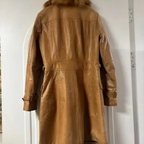 [BUNJANG] Burberry Leather Fur Coat / 버버리 가죽 퍼 코트