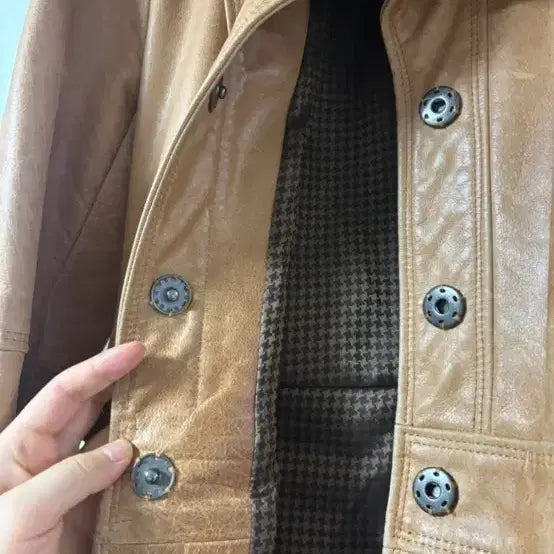 [BUNJANG] Burberry Leather Fur Coat / 버버리 가죽 퍼 코트