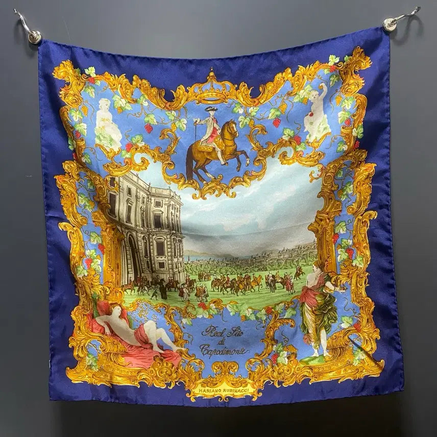 [BUNJANG] Mariano Rubinacci Silk Scarf / 마리아노 루비나치 실크 스카프