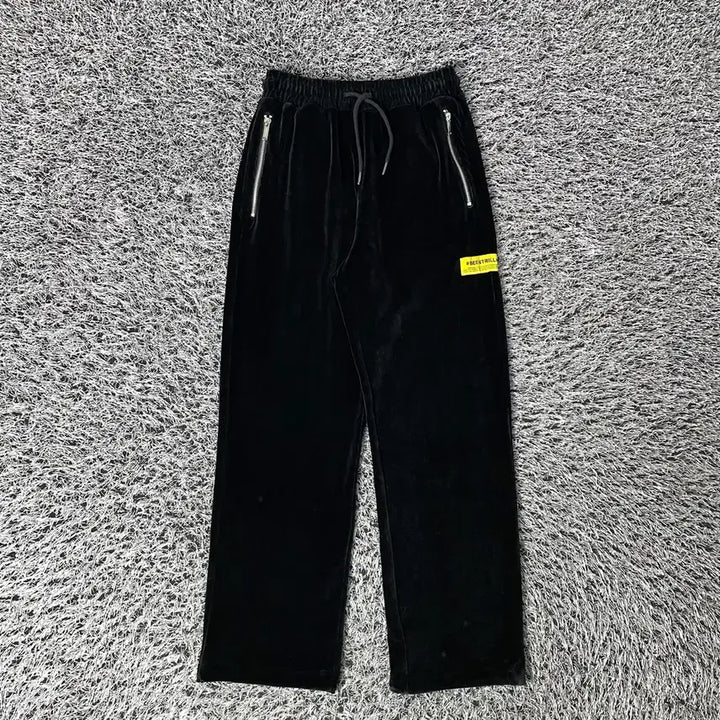 [BUNJANG] BEENTRILL Velvet Track Pants / BEENTRILL 빈트릴 여성 벨벳 밴딩 트랙 팬츠 바지28-31