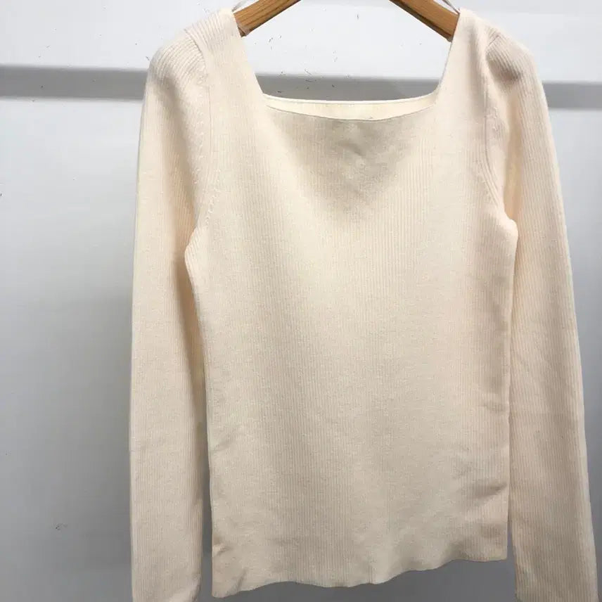 [BUNJANG] And Other Stories Square Neck Ribbed Knit Top / 앤아더스토리즈 스퀘어넥 골지 니트 M