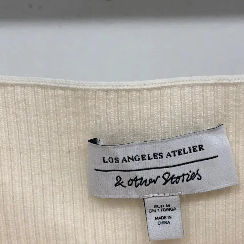 [BUNJANG] And Other Stories Square Neck Ribbed Knit Top / 앤아더스토리즈 스퀘어넥 골지 니트 M