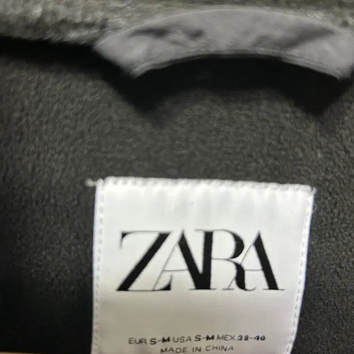 [BUNJANG] ZARA Black Pocket Fleece Jacket Zip-Up M / 자라 블랙 포켓 플리스 자켓 집업 M