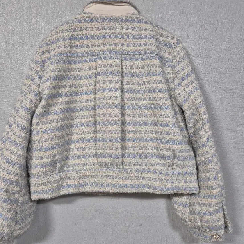 [BUNJANG] LUUL Puff Sleeve Cropped Tweed Jacket / LUUL 퍼프소매 크롭 누빔 트위드쟈켓 66~77