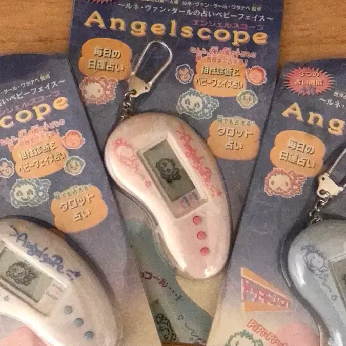 [BUNJANG] 1997 Japanese Classic Tamagotchi Angelscope Kitty Game Console / 초레어! 1997년 일본 고전 다마고치 엔젤스코프 게임기 키티 똥사이즈