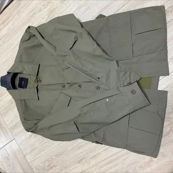 [BUNJANG] Il Corso Ripstop Fatigue Work Jacket - Khaki / M) 일꼬르소 립스탑 퍼티그 워크 자켓 카키