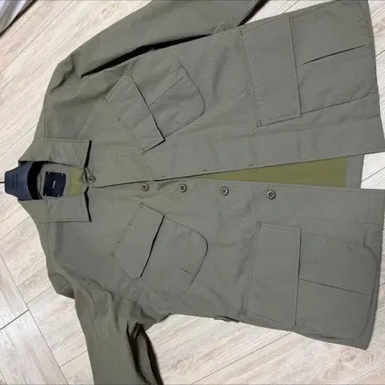 [BUNJANG] Il Corso Ripstop Fatigue Work Jacket - Khaki / M) 일꼬르소 립스탑 퍼티그 워크 자켓 카키