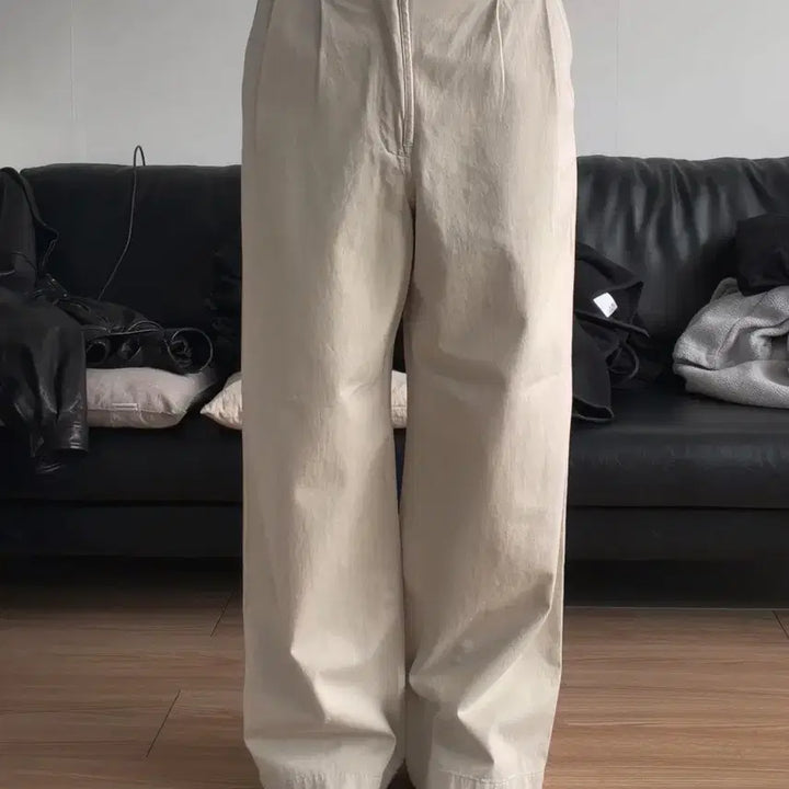 [BUNJANG] Gonak Washed Chino Pants - Ivory / 고낙 워시드 치노 팬츠 washed chino pants - ivory