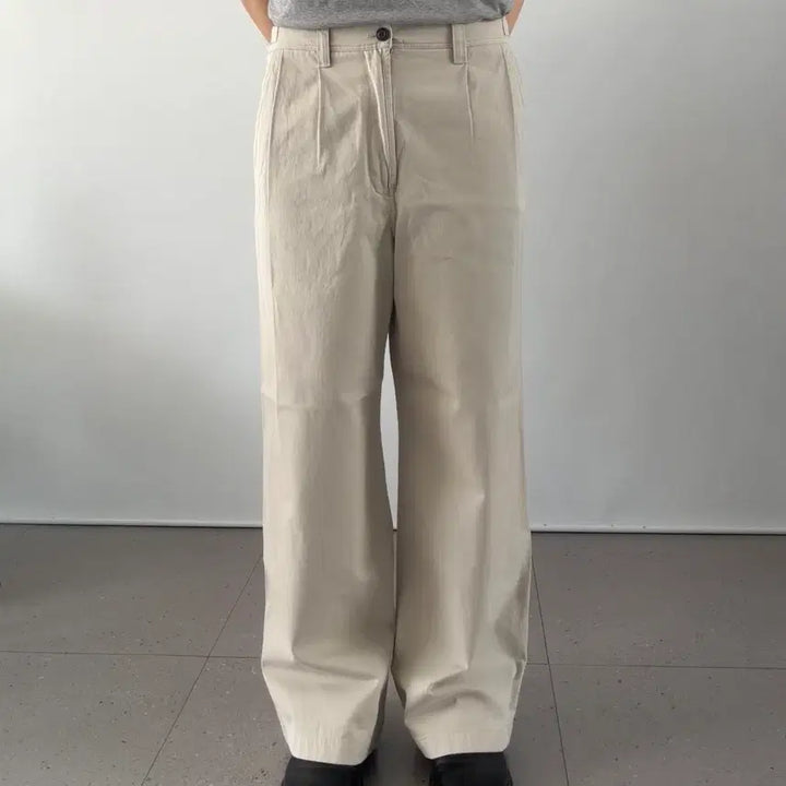 [BUNJANG] Gonak Washed Chino Pants - Ivory / 고낙 워시드 치노 팬츠 washed chino pants - ivory