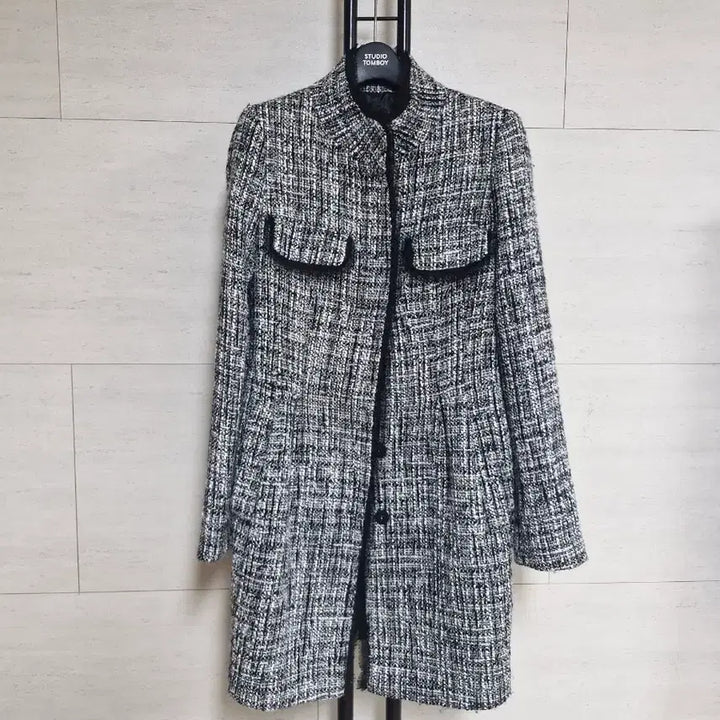 [BUNJANG] Mojo S.phine Tweed Coat / 모조에스핀 트위드 간절기코트