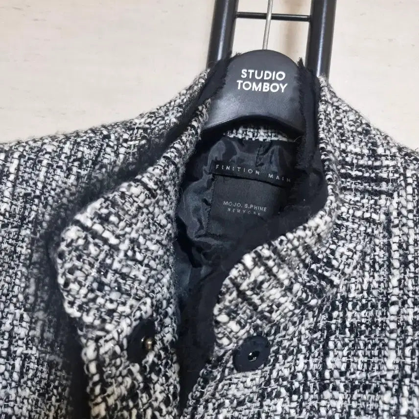 [BUNJANG] Mojo S.phine Tweed Coat / 모조에스핀 트위드 간절기코트