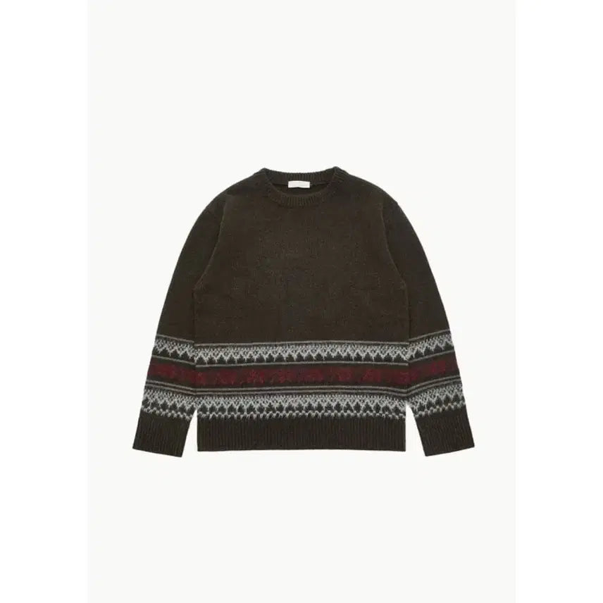 [BUNJANG] AMOMENTO Jacquard Sweater (M) - Knitwear / [M] 아모멘토 자카드 니트 M사이즈 판매