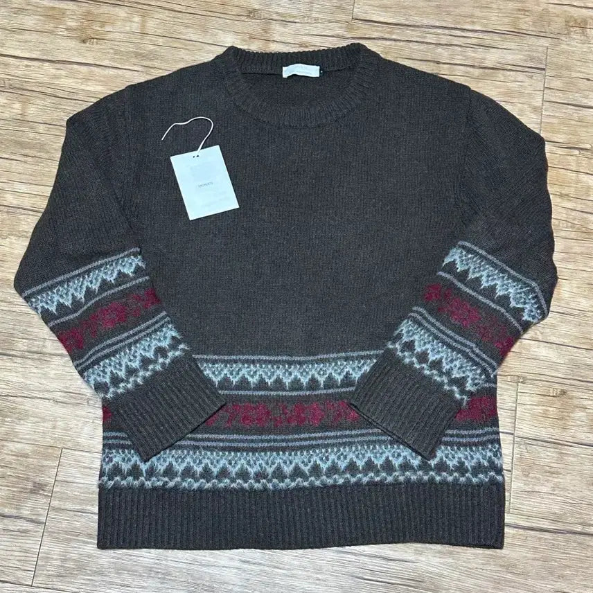 [BUNJANG] AMOMENTO Jacquard Sweater (M) - Knitwear / [M] 아모멘토 자카드 니트 M사이즈 판매