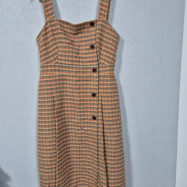 [BUNJANG] It MICHAA Check Pattern Overall Dress / 잇미샤 체크패턴 멜빵원피스 55