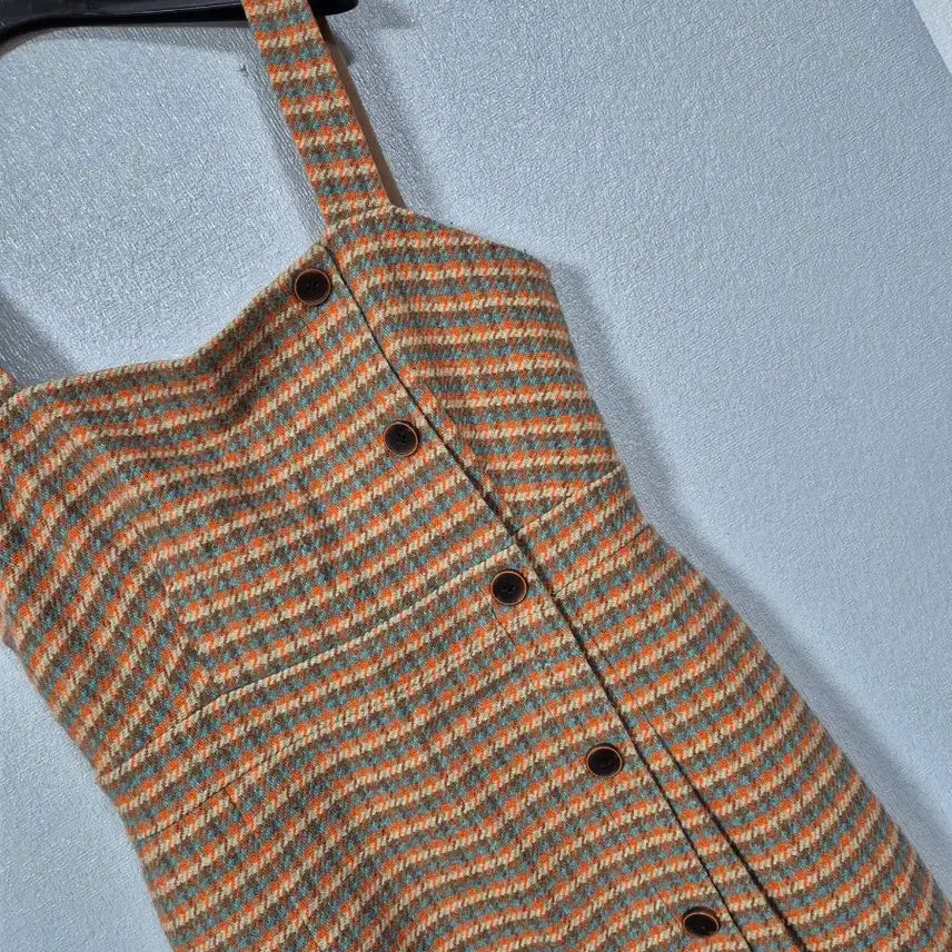[BUNJANG] It MICHAA Check Pattern Overall Dress / 잇미샤 체크패턴 멜빵원피스 55
