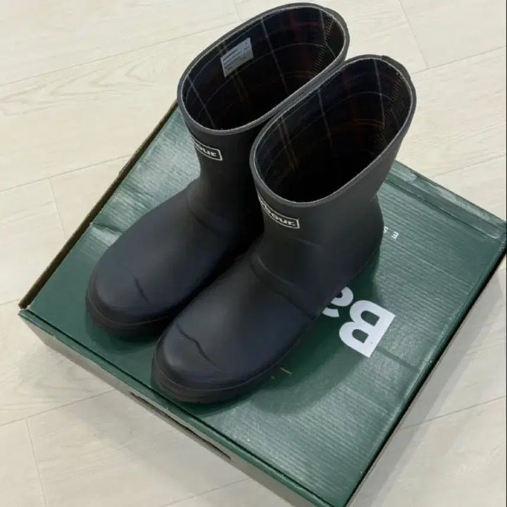 [BUNJANG] Barbour Banbury Rain Boots - Black - 250mm / 바버 블랙 레인부츠 장화 250
